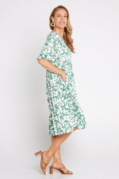 Jackson Dress - Green Leaf