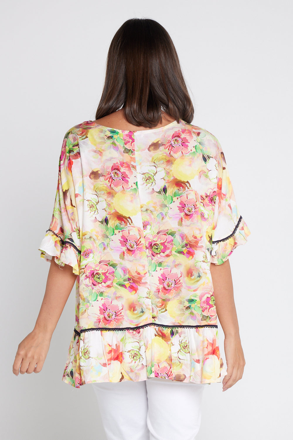 Electra Top - Yellow Floral