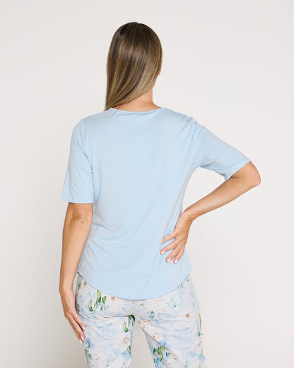 Belinda Modal Tee - Sky Blue
