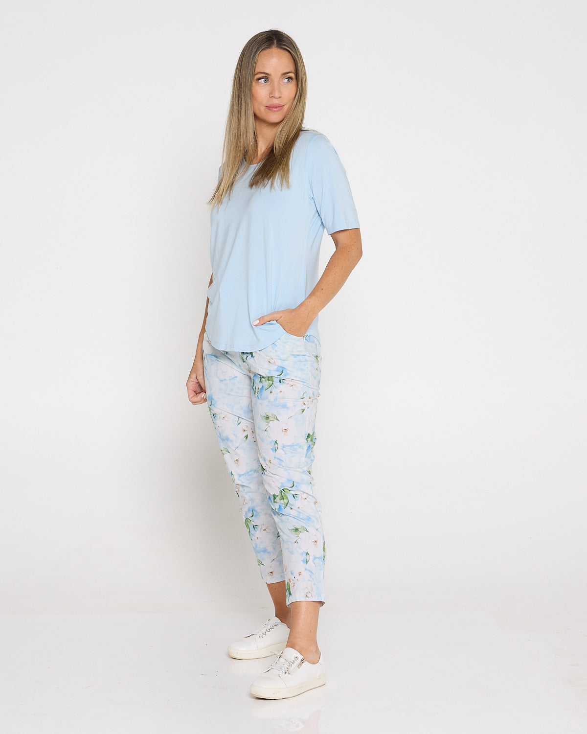 Shari Pants - Blue Floral