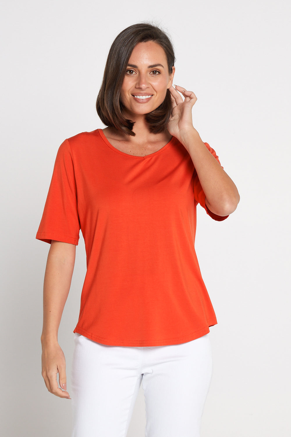 Belinda Modal Tee - Orange