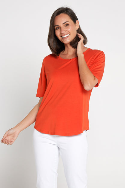 Belinda Modal Tee - Orange