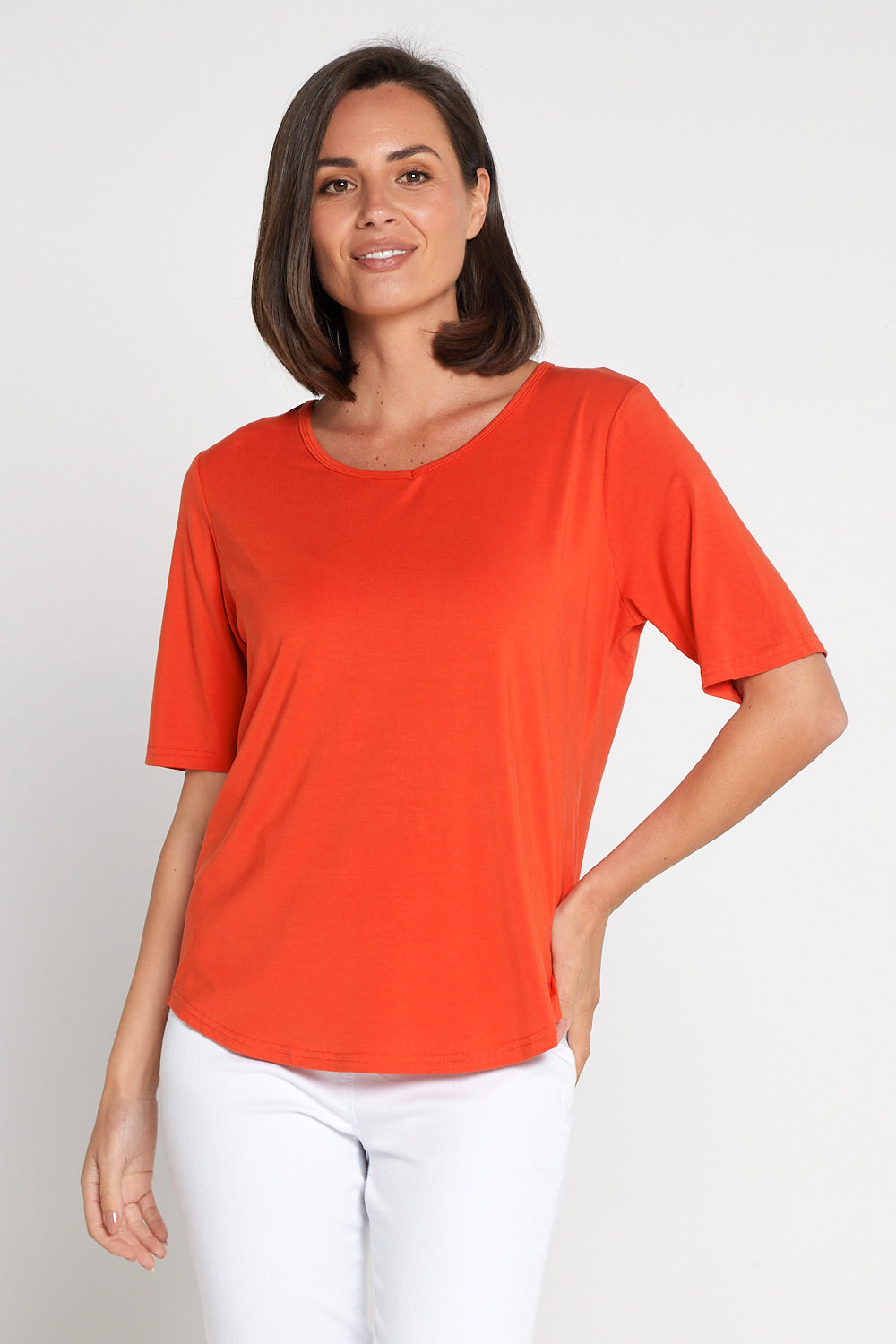 Belinda Modal Tee - Orange