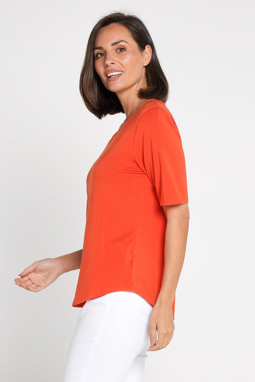 Belinda Modal Tee - Orange