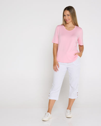 Belinda Modal Tee - Light Pink