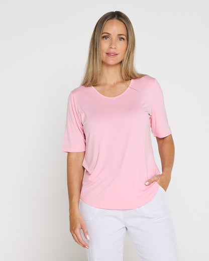 Belinda Modal Tee - Light Pink