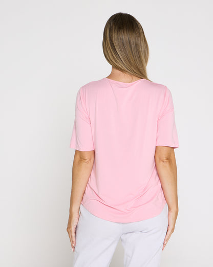 Belinda Modal Tee - Light Pink