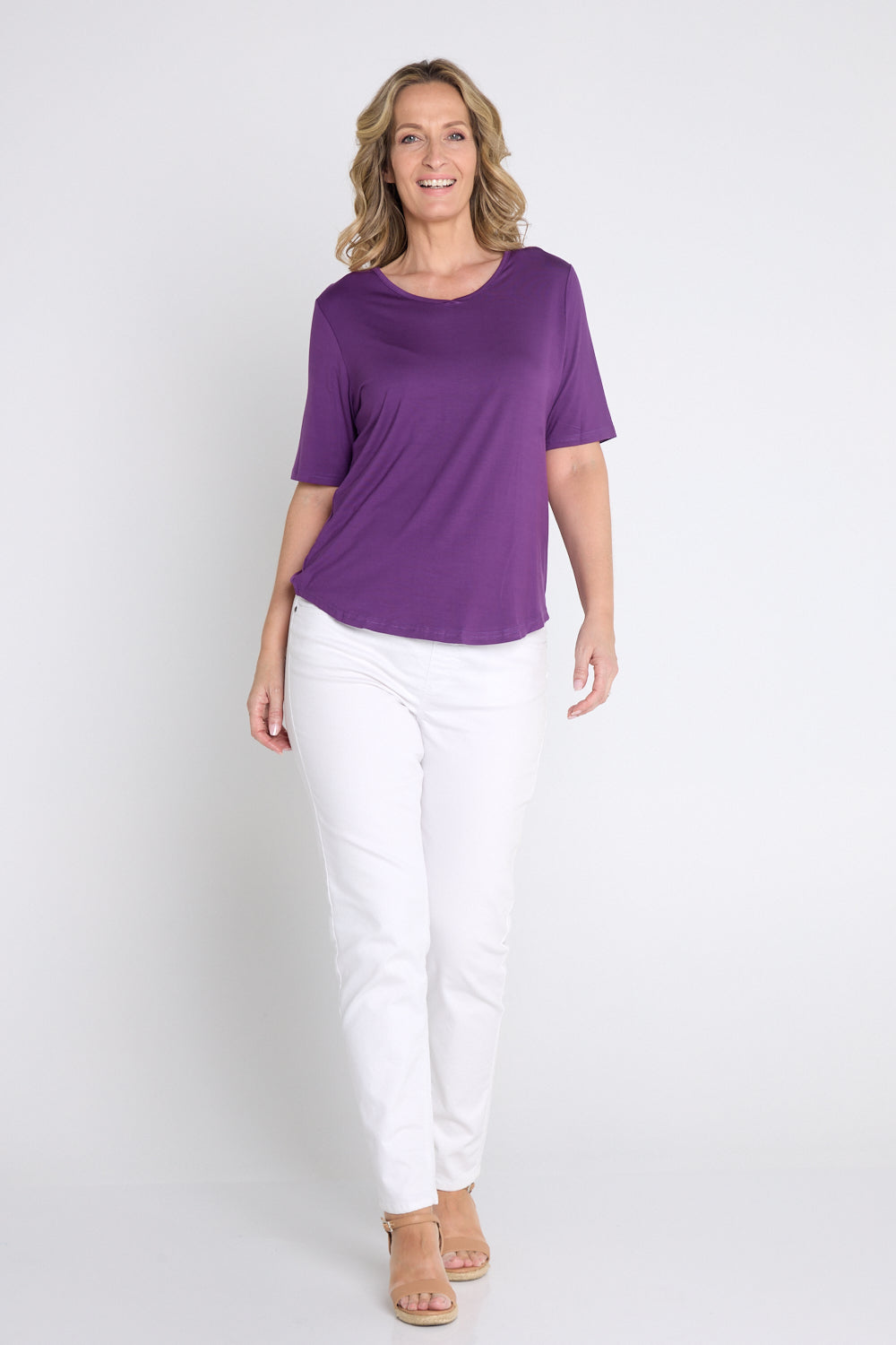 Belinda Modal Tee - Purple