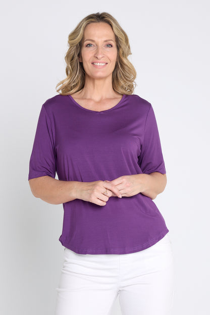 Belinda Modal Tee - Purple