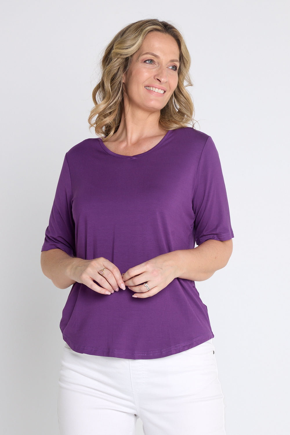 Belinda Modal Tee - Purple