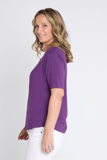 Belinda Modal Tee - Purple