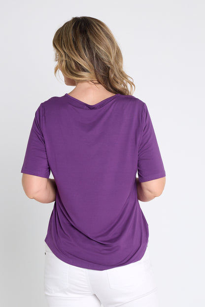 Belinda Modal Tee - Purple