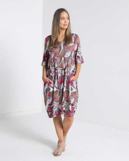 Delphi Dress - Earthen Mosaic