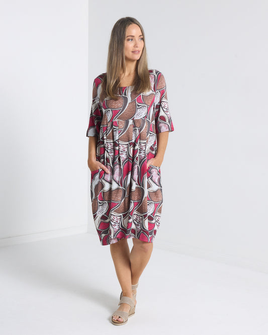 Delphi Dress - Earthen Mosaic