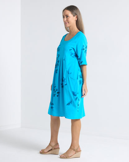 Delphi Dress - Turquoise Shadow