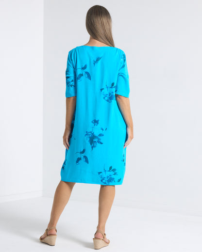 Delphi Dress - Turquoise Shadow