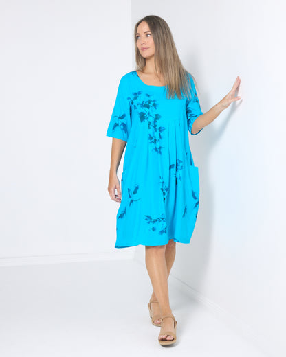 Delphi Dress - Turquoise Shadow