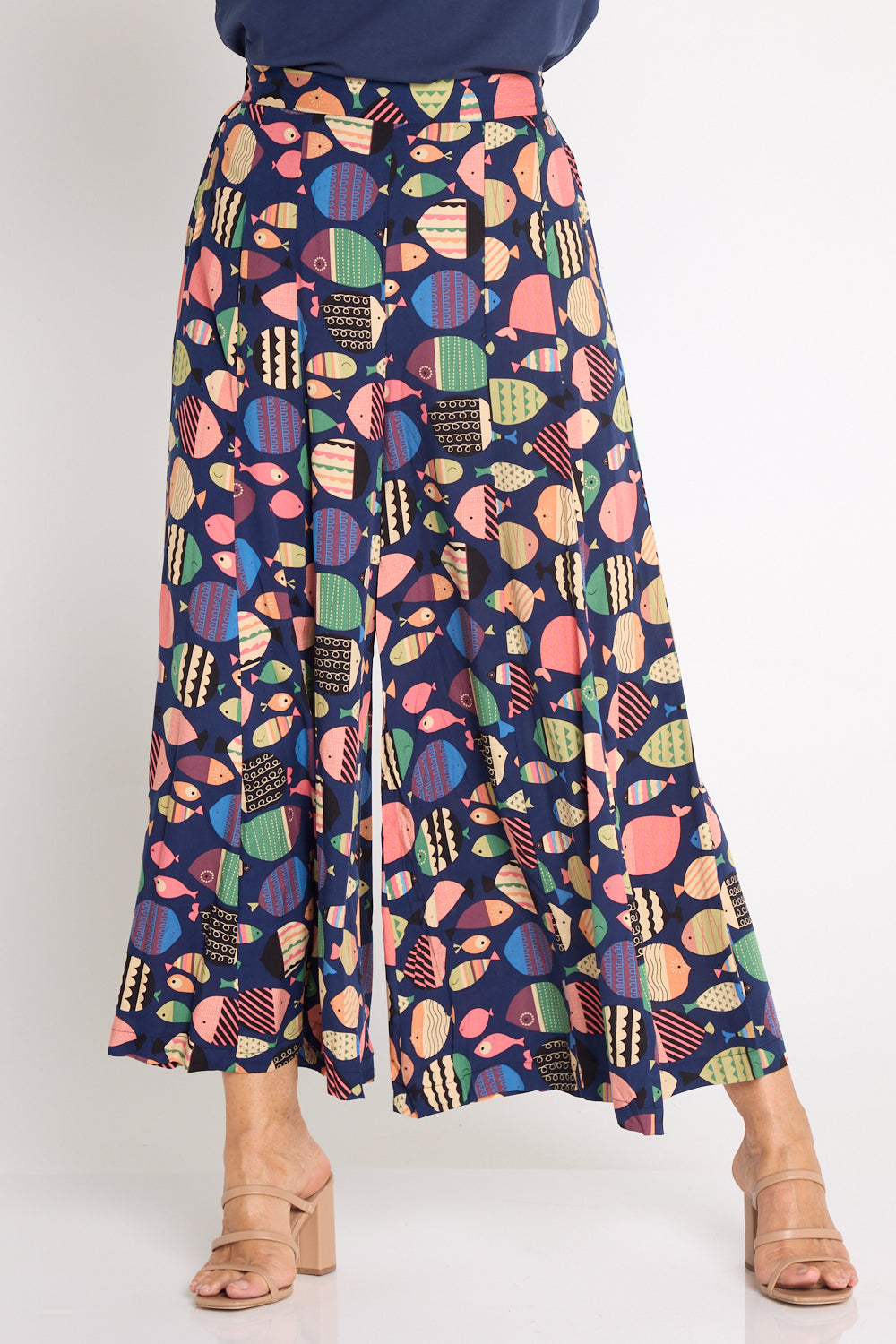 Vienna Palazzo Pants - Parrot Fish