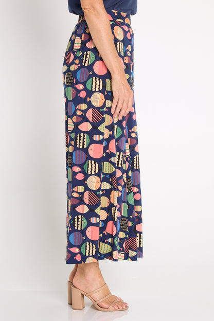 Vienna Palazzo Pants - Parrot Fish