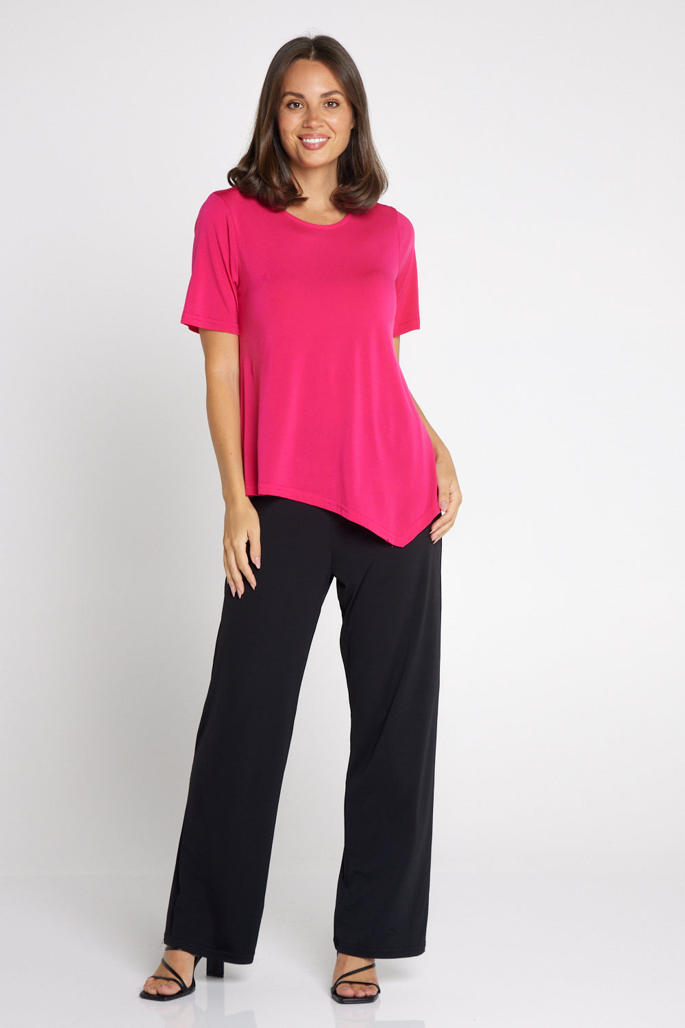 Gianna Wide Leg Pants - Black