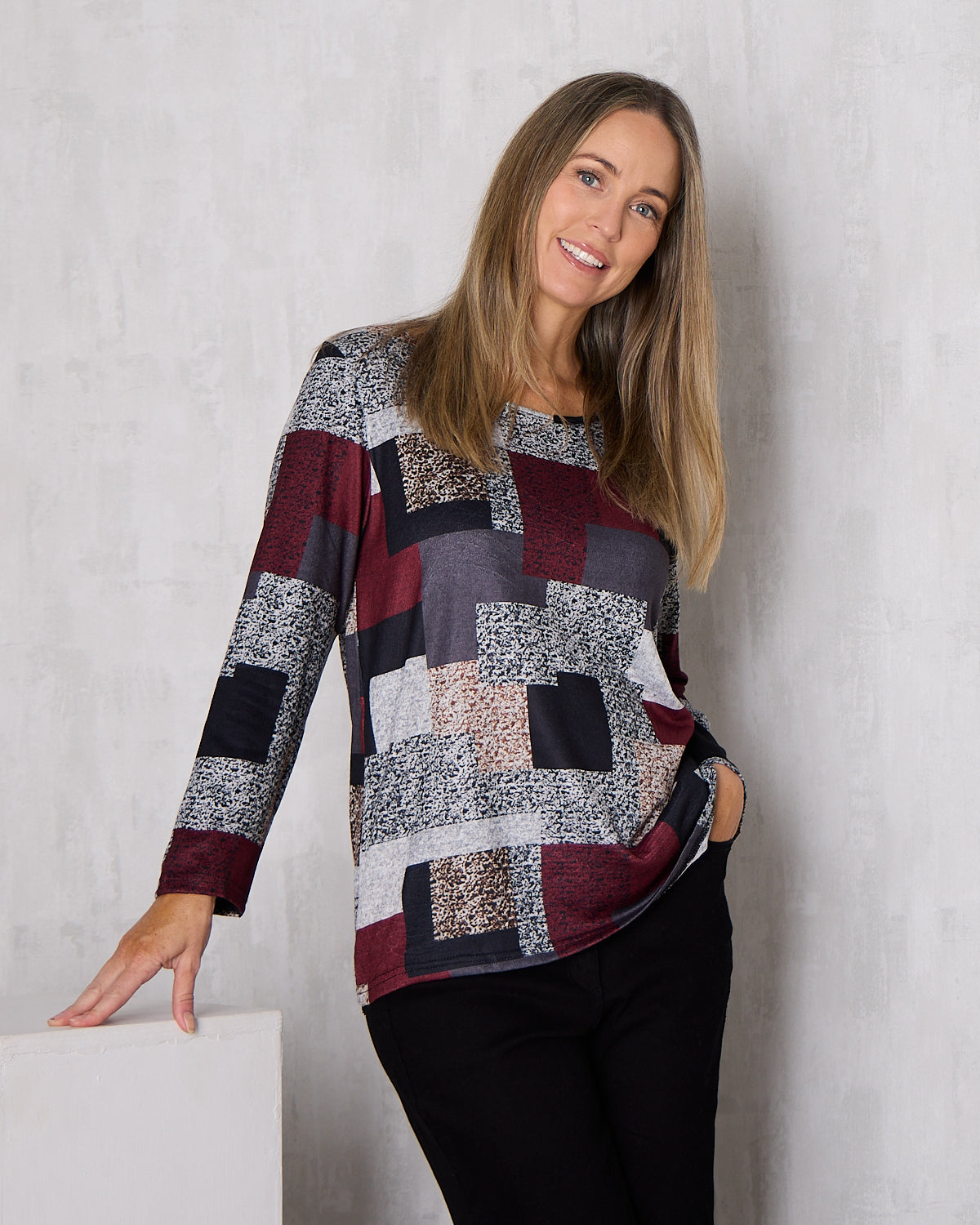 Rory Knit Top - Patchwork