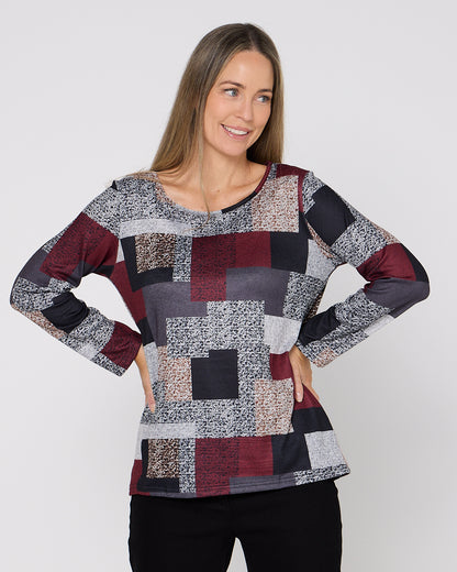 Rory Knit Top - Patchwork