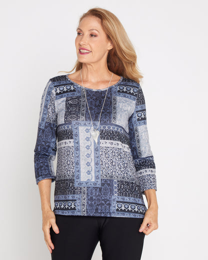 Camden Knit Top - Steel Tapestry