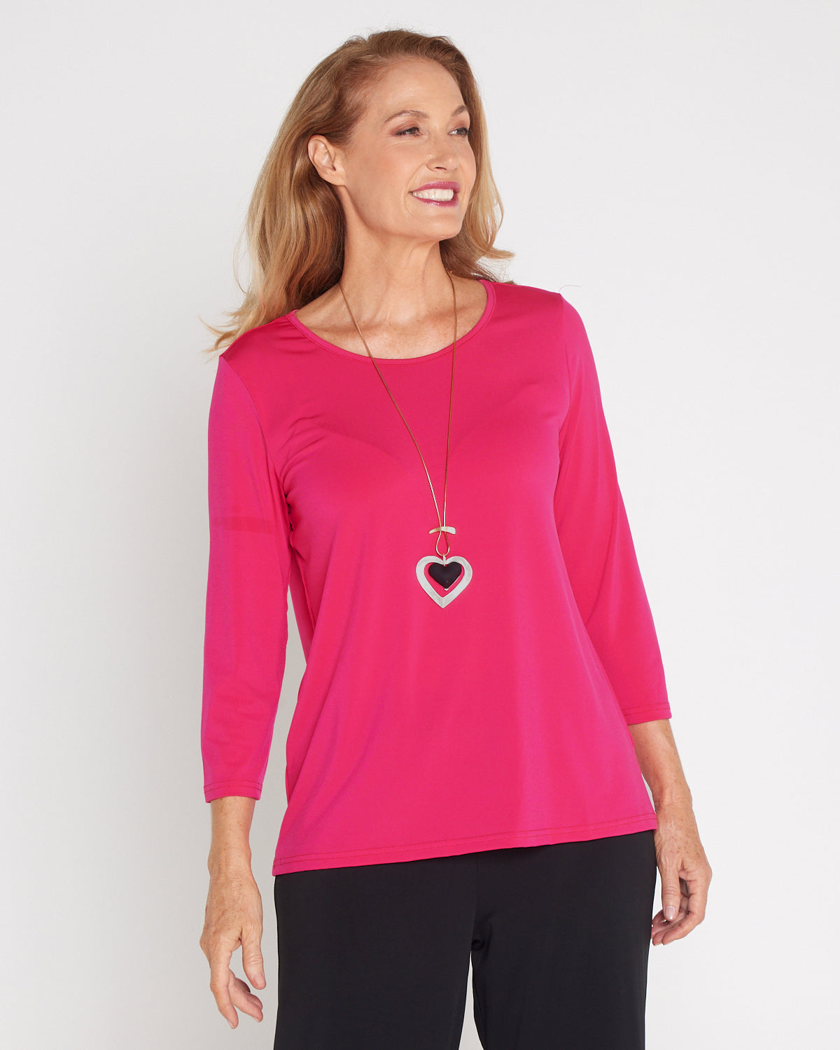 Camden Jersey Top - Hot Pink