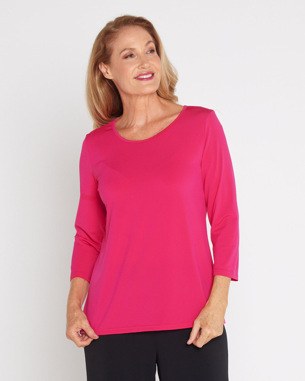 Camden Jersey Top - Hot Pink