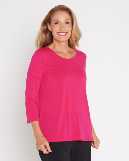 Camden Jersey Top - Hot Pink