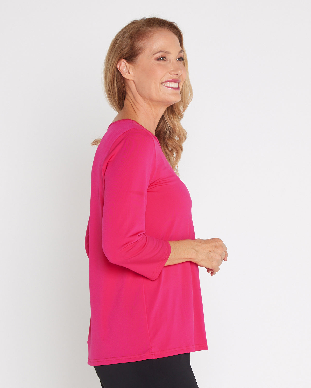 Camden Jersey Top - Hot Pink