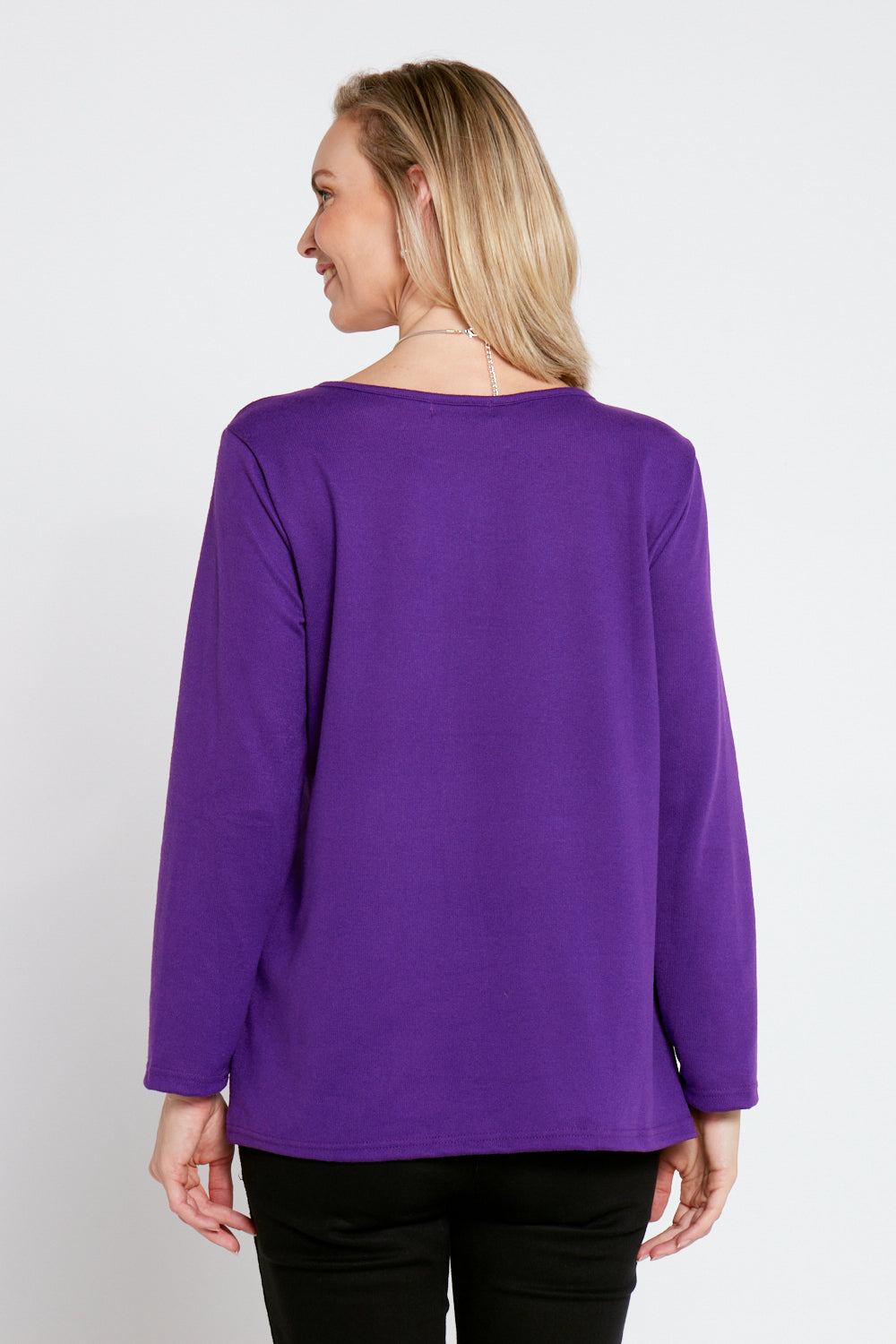 Rory Knit Top - Purple