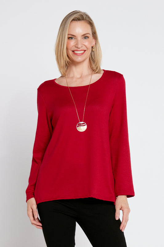 Rory Knit Top - Red