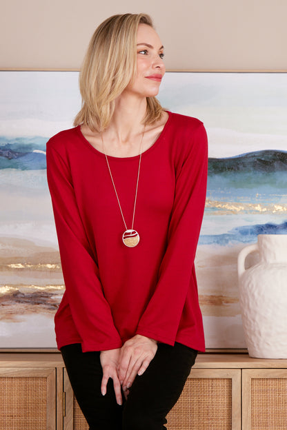 Rory Knit Top - Red