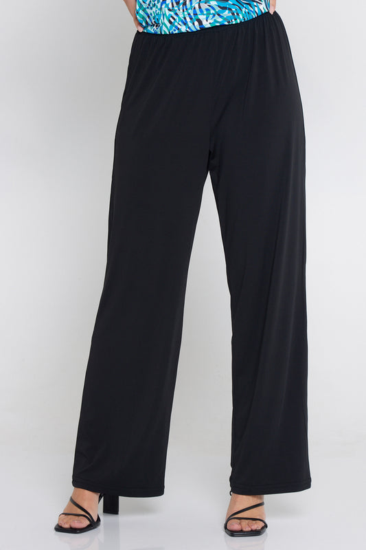 Gianna Wide Leg Pants - Black