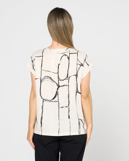 Amara Top - Flax Linework