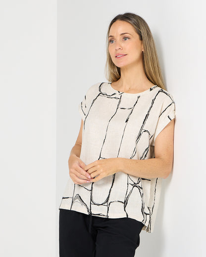 Amara Top - Flax Linework