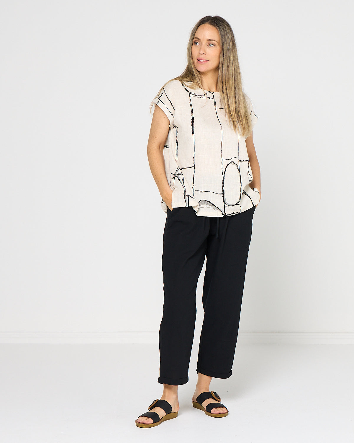 Amara Top - Flax Linework