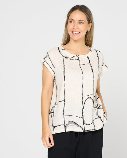 Amara Top - Flax Linework