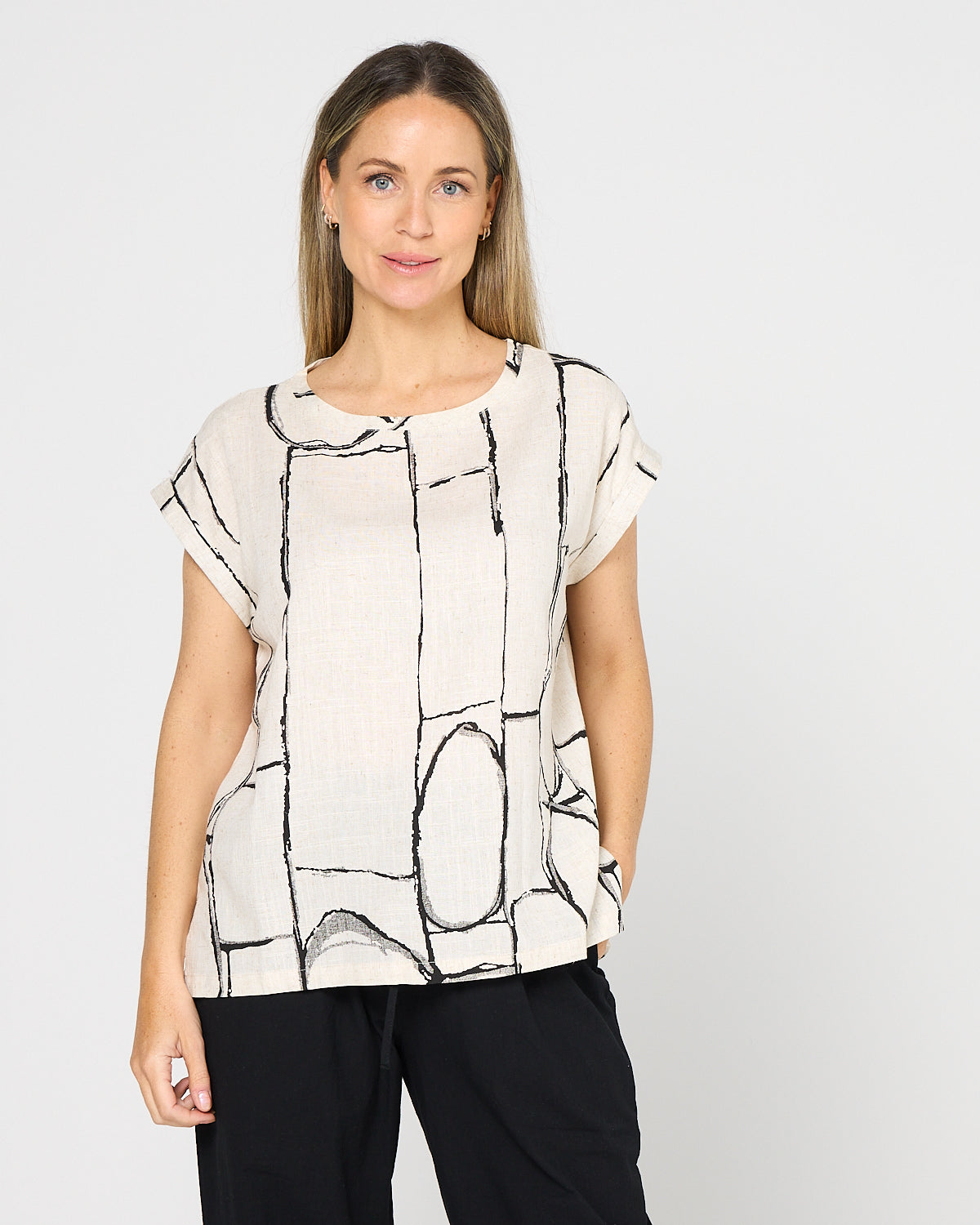 Amara Top - Flax Linework