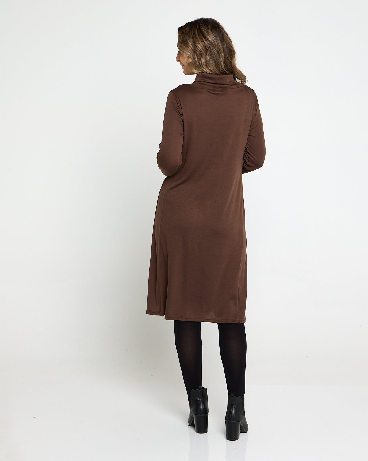 Astrid Tunic Dress - Chocolate