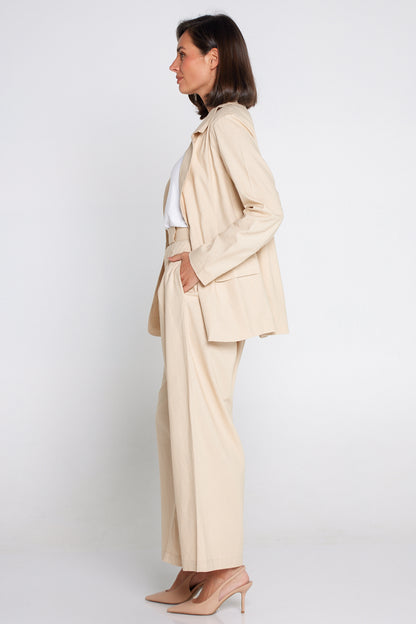 Mayfair Linen Trousers - Cream
