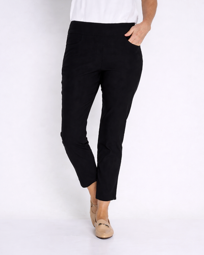 Dana Bengaline Capri Pants - Black