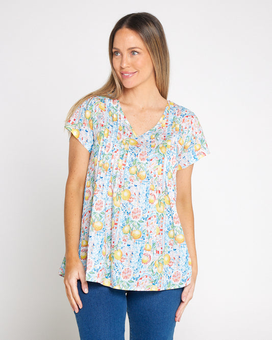 Carmody Cotton Top - Limoncello