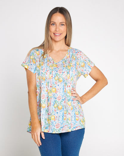 Carmody Cotton Top - Limoncello