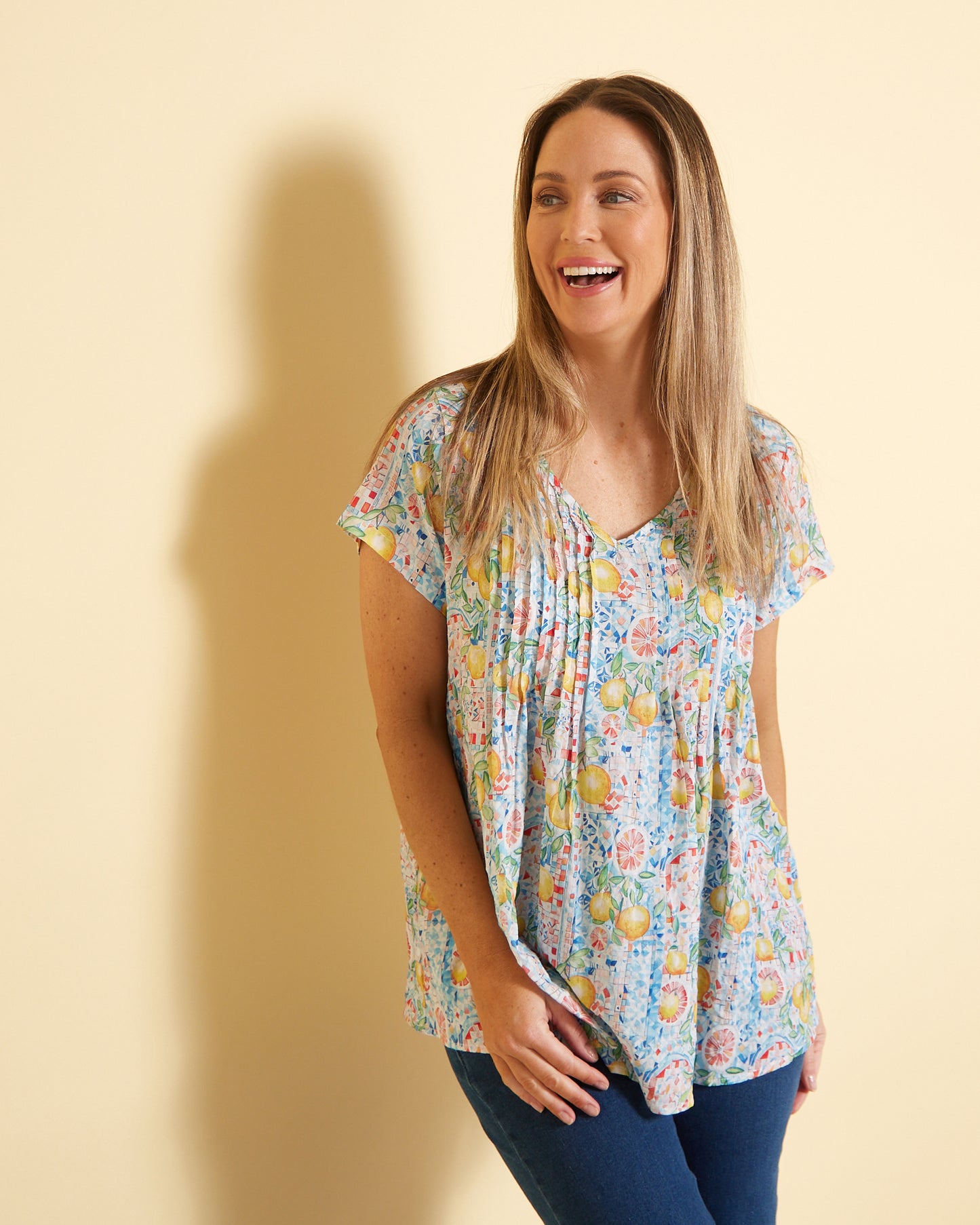 Carmody Cotton Top - Limoncello