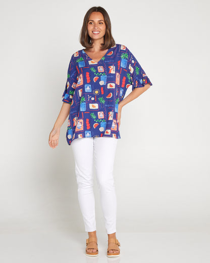 Farren Top - Indigo Summer