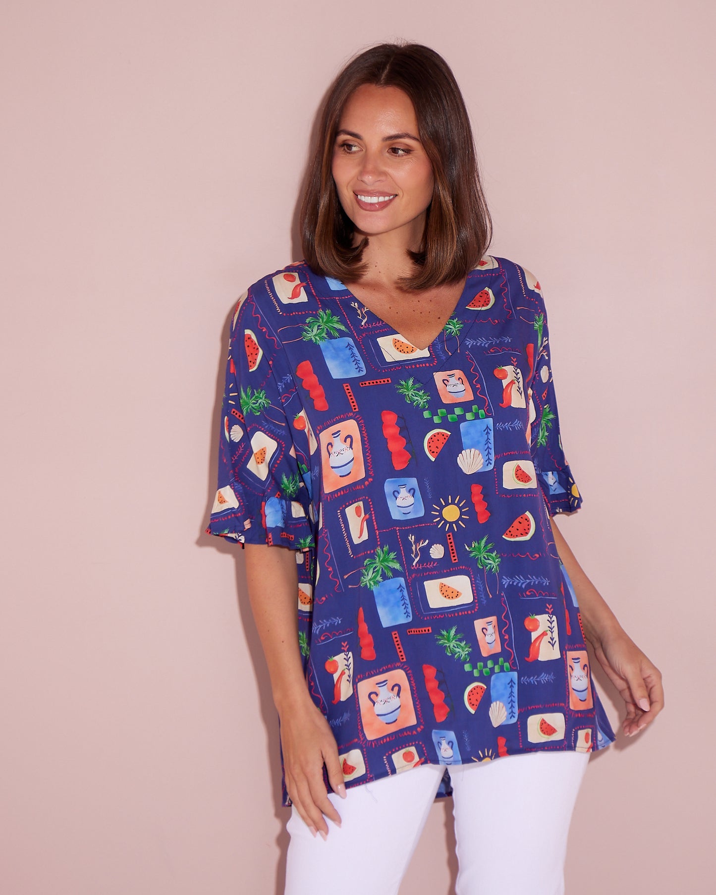 Farren Top - Indigo Summer