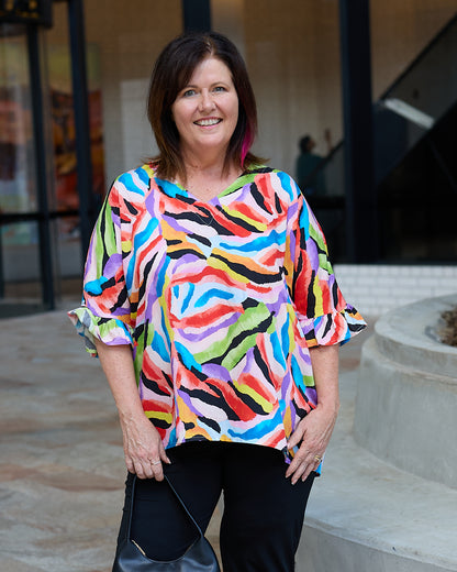 Farren Top - Rainbow Animal