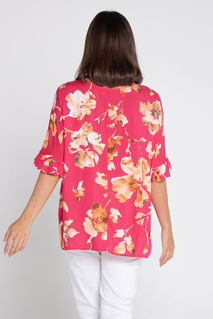 Farren Top - Pink Print